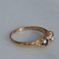 Dazzling Antique Sapphire and Diamond Trilogy Ring