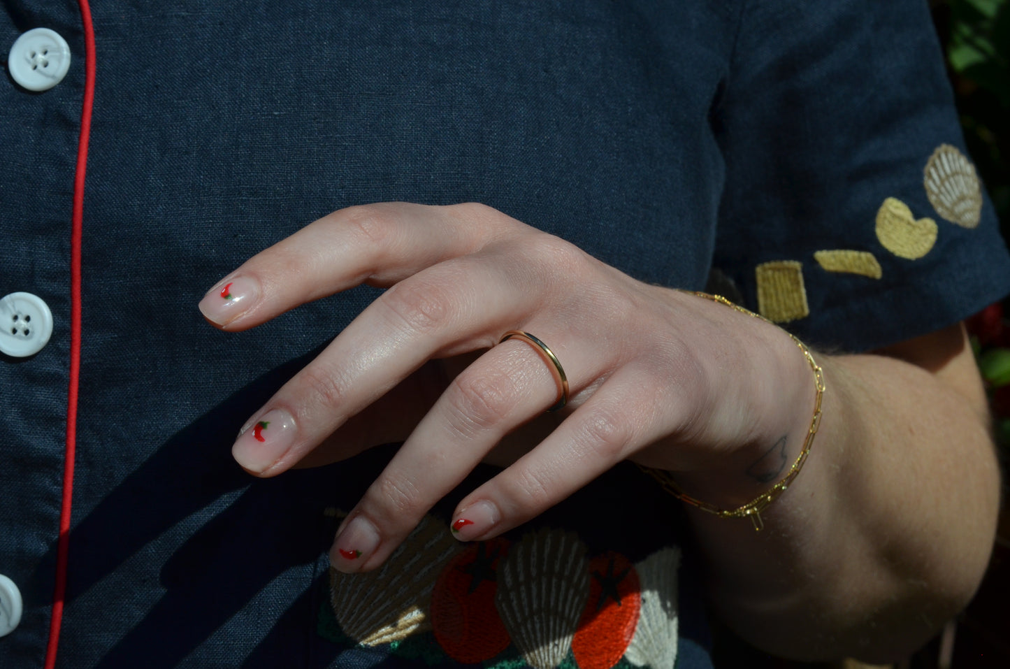 Skinny Gold Estate Band
