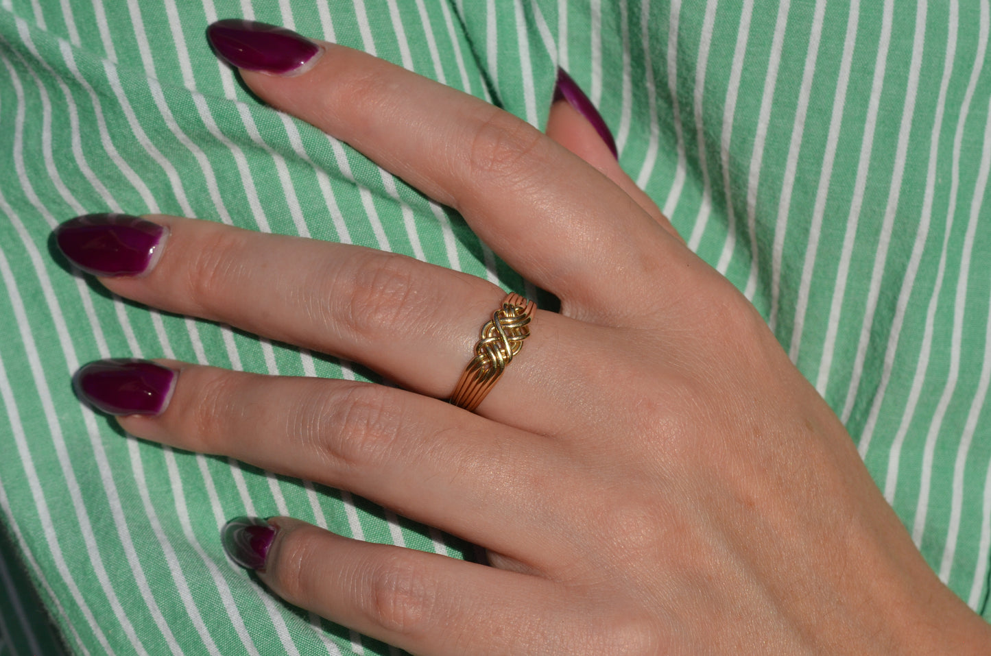Playful Vintage Puzzle Ring