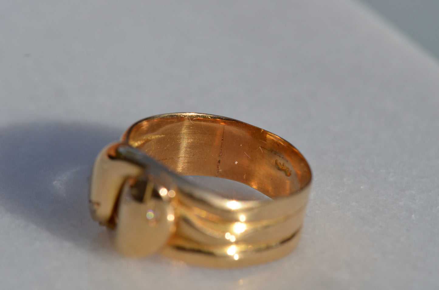 Chunky Antique Twin Snake Ring