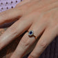Rich Antique Sapphire Daisy Ring