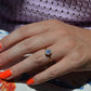 Rich Antique Sapphire Daisy Ring