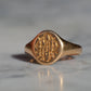 Fancy Antique Monogram Signet MRH