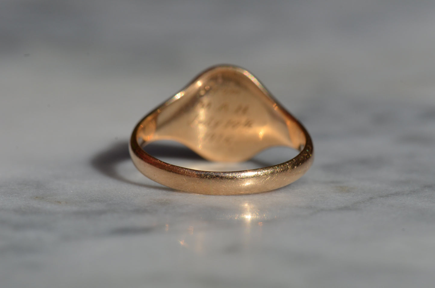 Fancy Antique Monogram Signet MRH