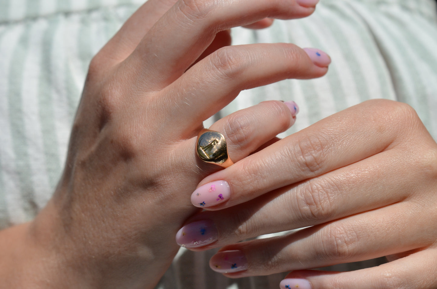 Powerful Fist Crest Signet Ring