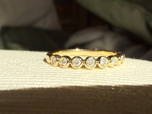 St. Eloi Collection Smooth Bezel Half Eternity