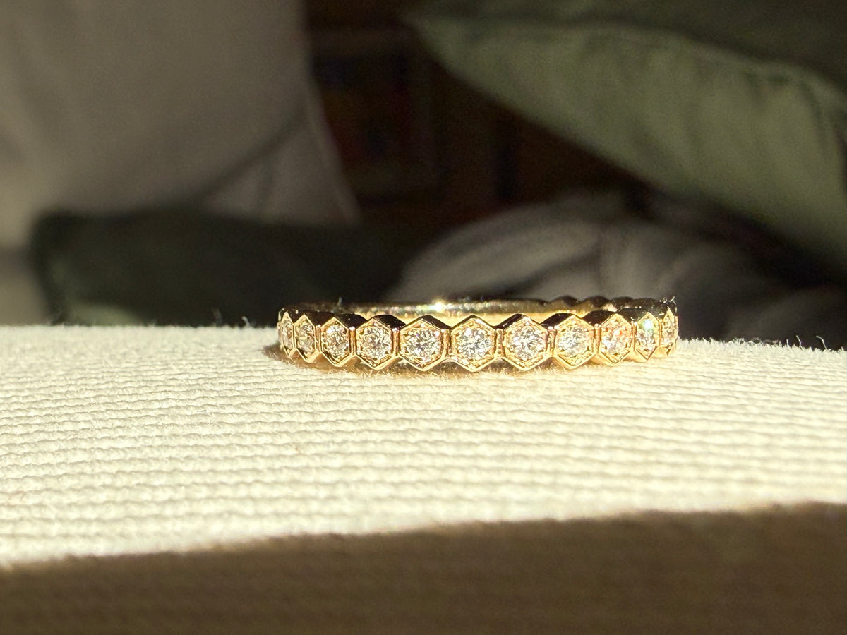 St. Eloi Collection Hexagon Half Eternity