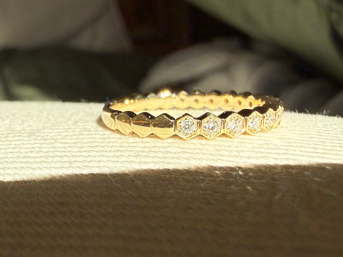 St. Eloi Collection Hexagon Half Eternity