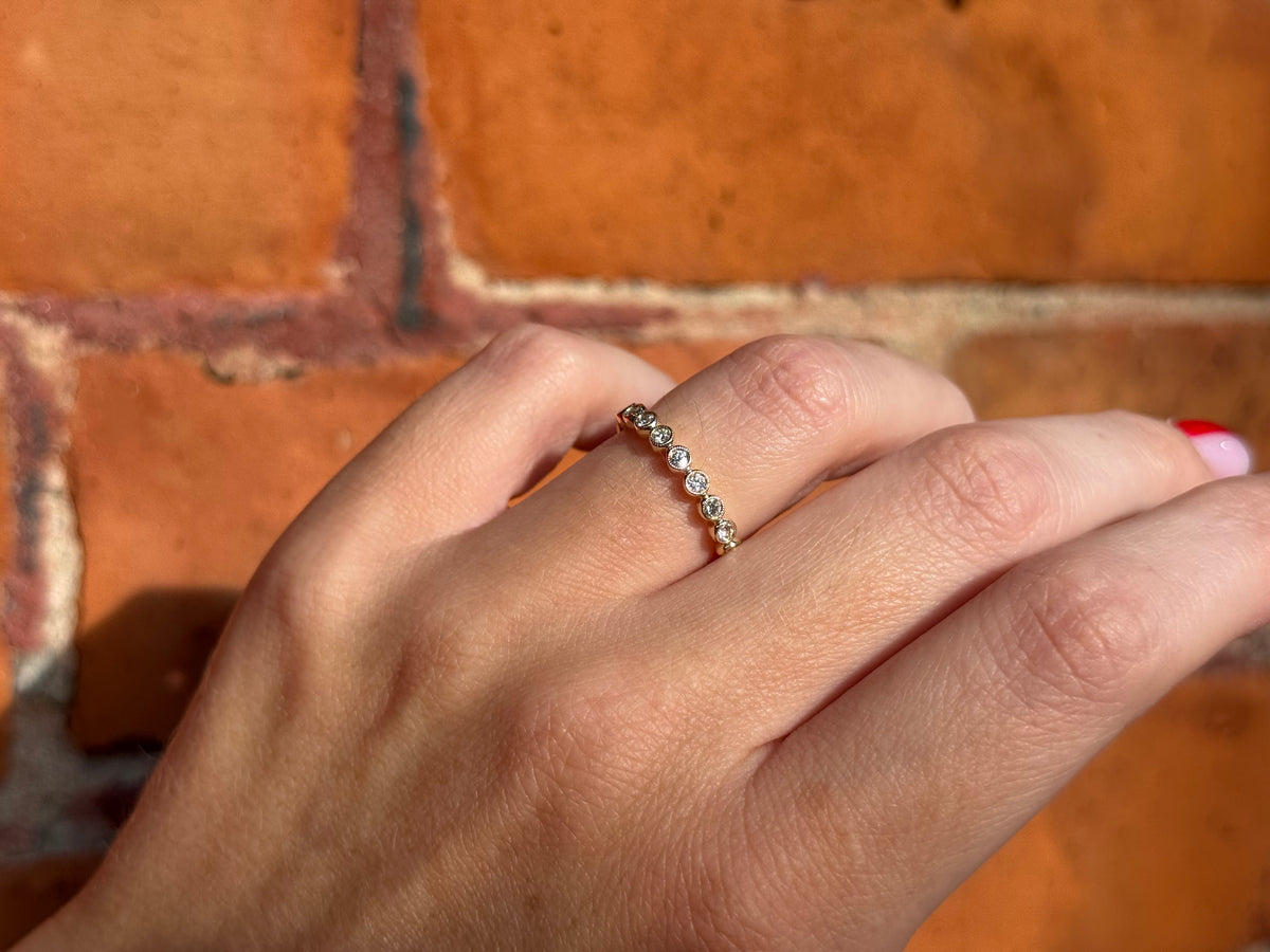 St. Eloi Collection Milgrain Bezel Half Eternity