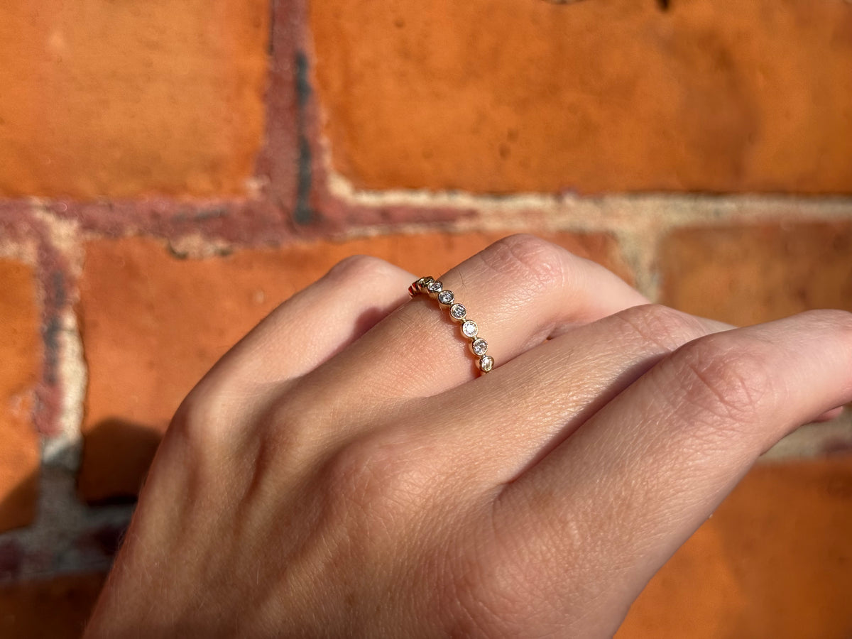 St. Eloi Collection Milgrain Bezel Half Eternity