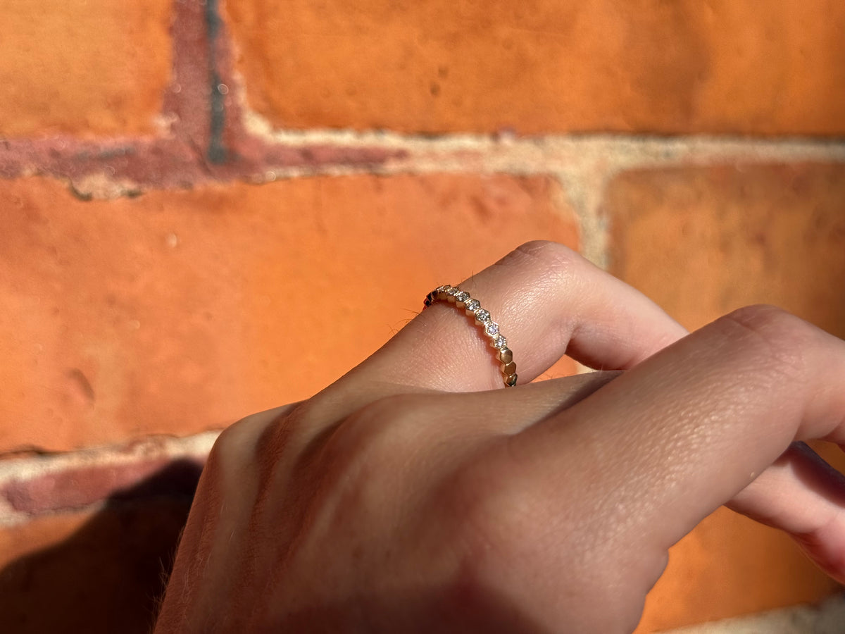 St. Eloi Collection Hexagon Half Eternity
