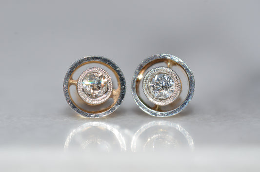 Old Cut Diamond Studs