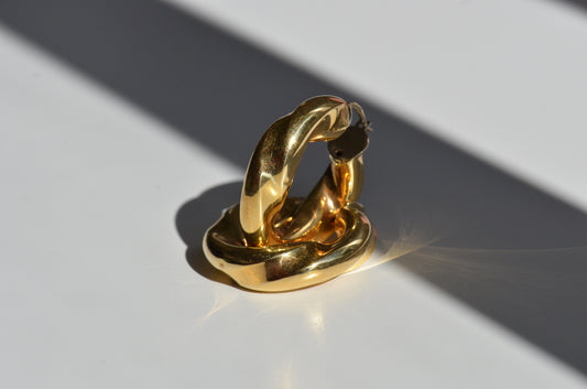 Glorious Vintage Chunky Twist Hoops