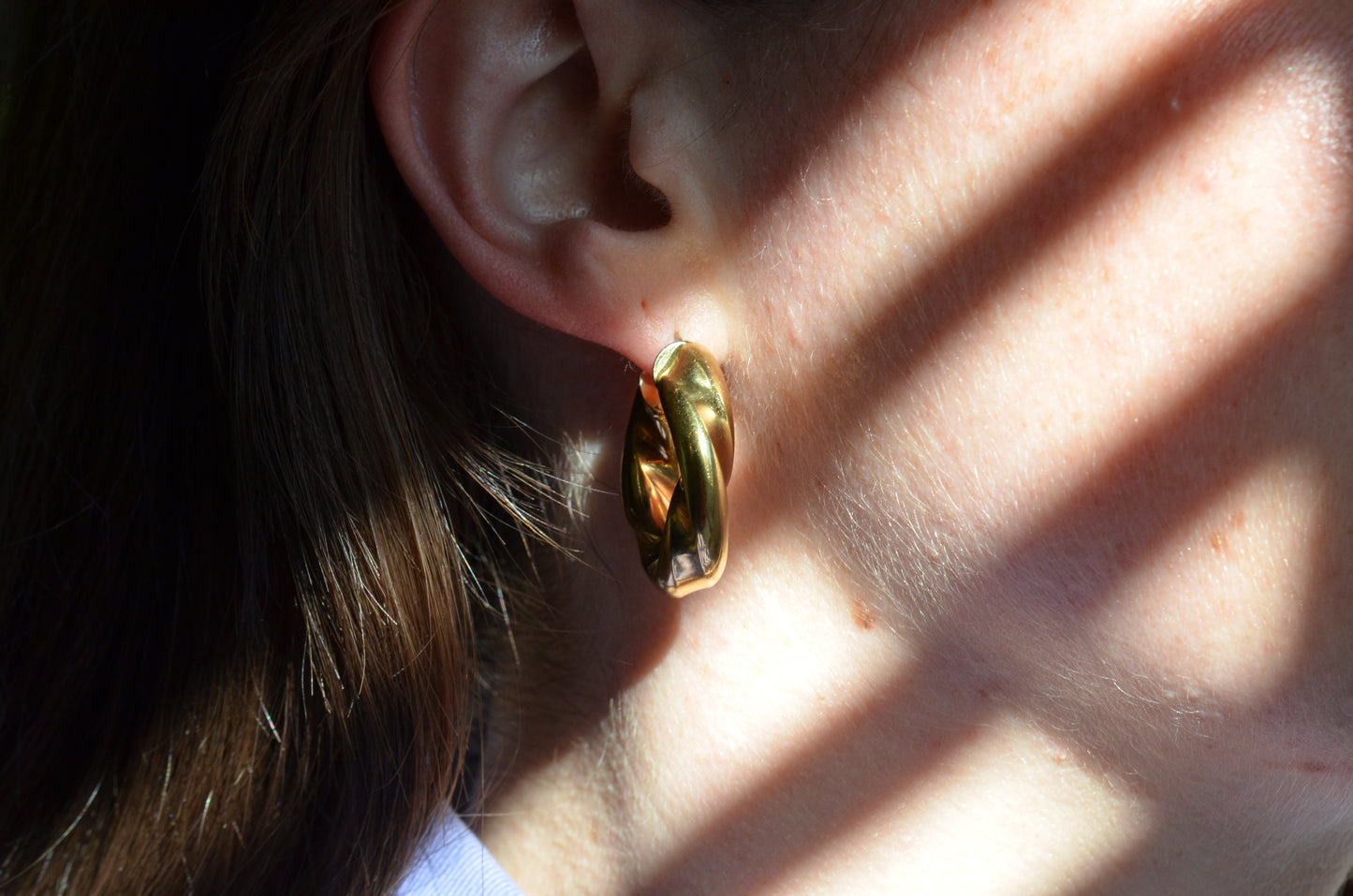 Glorious Vintage Chunky Twist Hoops