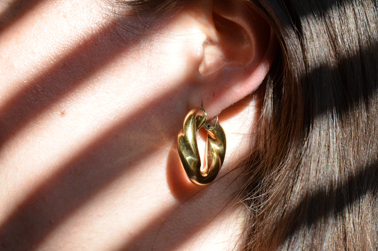 Glorious Vintage Chunky Twist Hoops