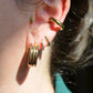 Glam Ribbed Hoops