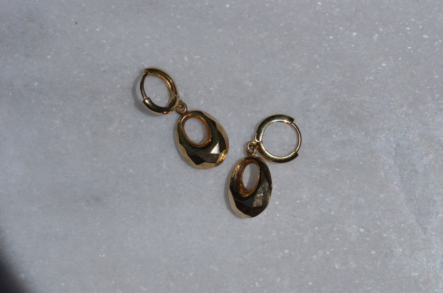 Glimmering Vintage Drop Huggies