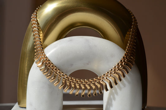 Dramatic Vintage Fringe Necklace