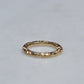 Crisp Antique Gold Split Ring
