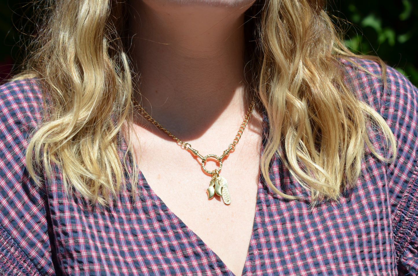 Crisp Antique Gold Split Ring