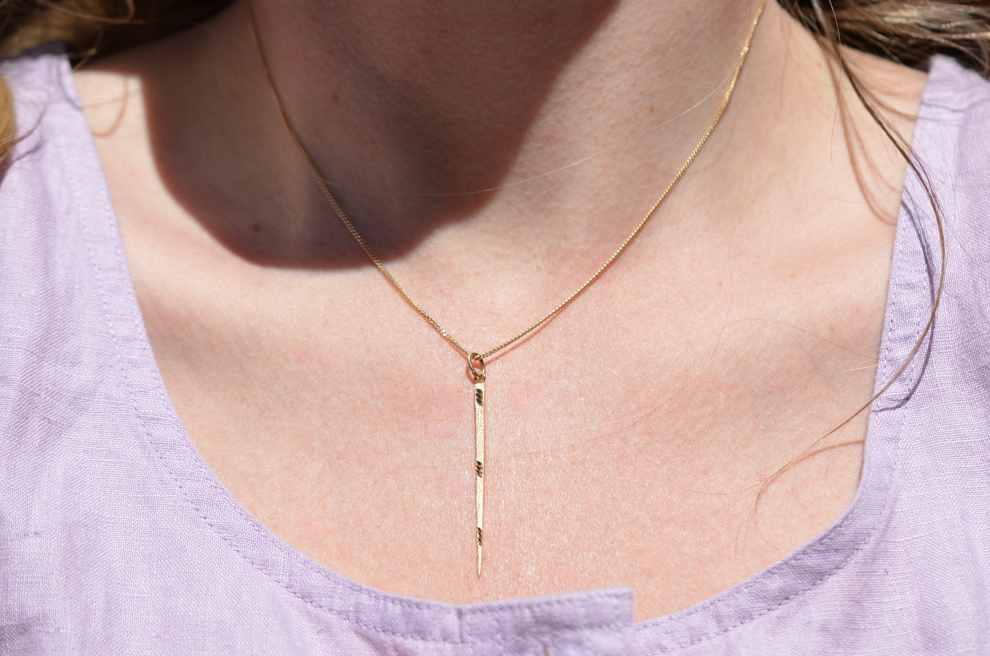 Unique Vintage Gold Toothpick Charm
