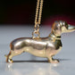 Hefty Vintage Dachshund Charm