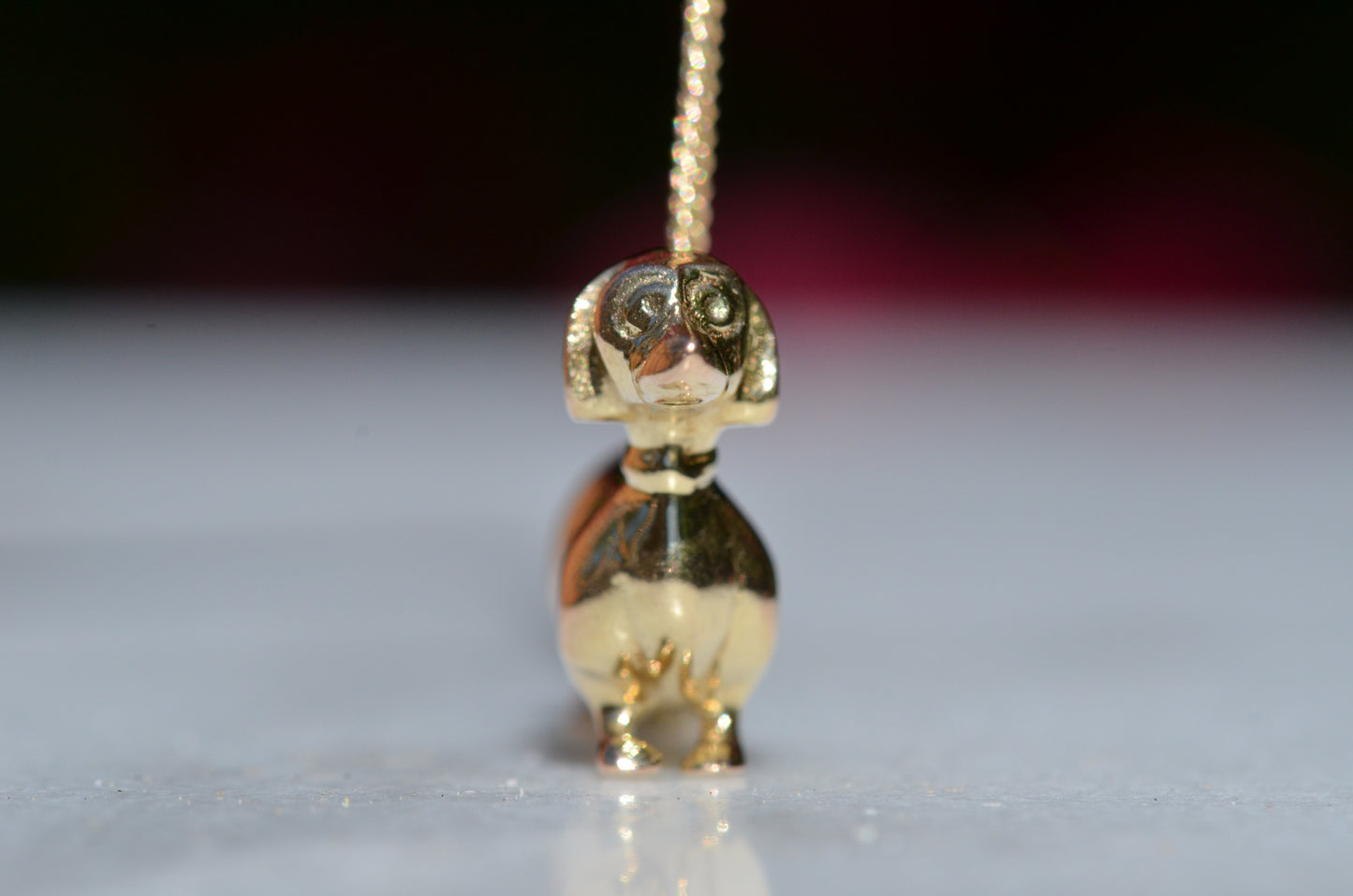 Hefty Vintage Dachshund Charm