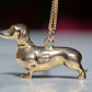 Hefty Vintage Dachshund Charm