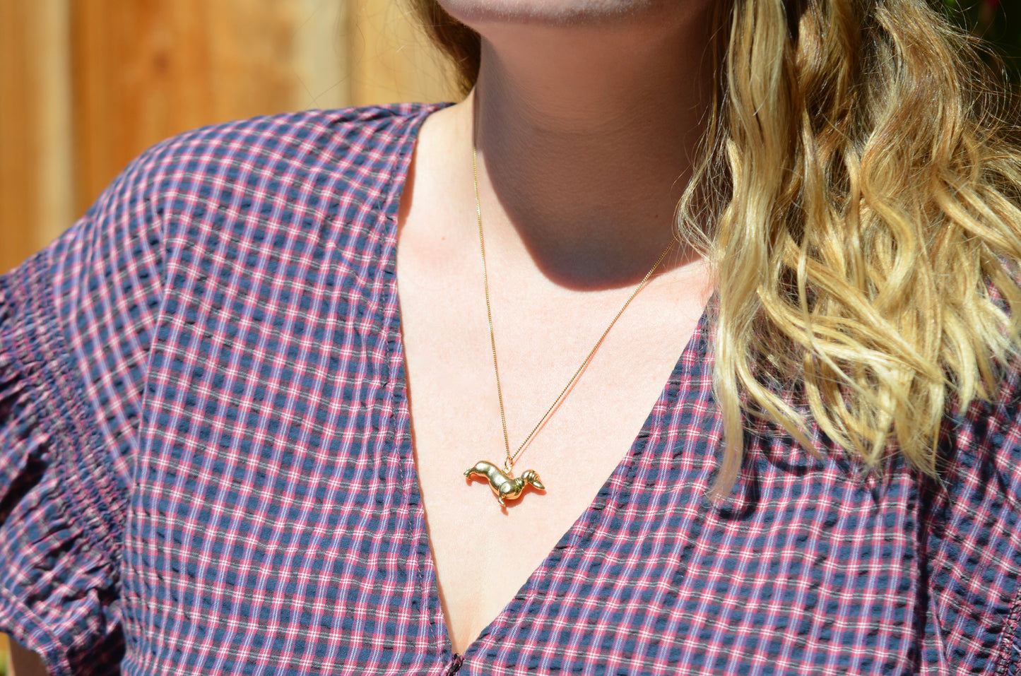 Hefty Vintage Dachshund Charm