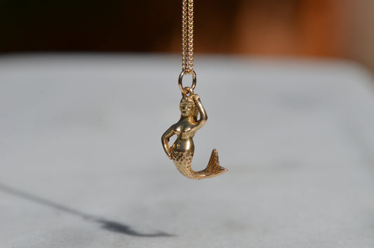 Voluptuous Vintage Mermaid Charm