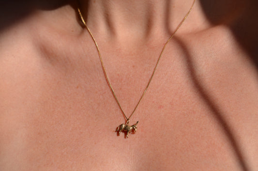 Lively Vintage Moving Donkey Charm