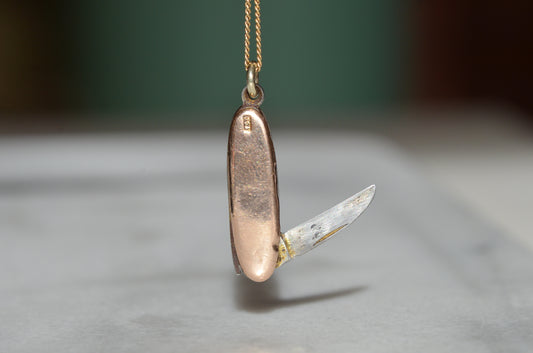 Warm Vintage Pocketknife Charm