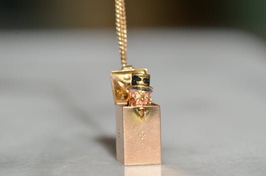 Lively Vintage Jack-in-the-Box Charm