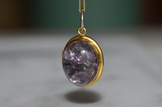 Otherworldly Antique Amethyst Locket