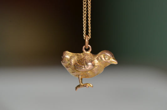 Darling Vintage Baby Chick Charm