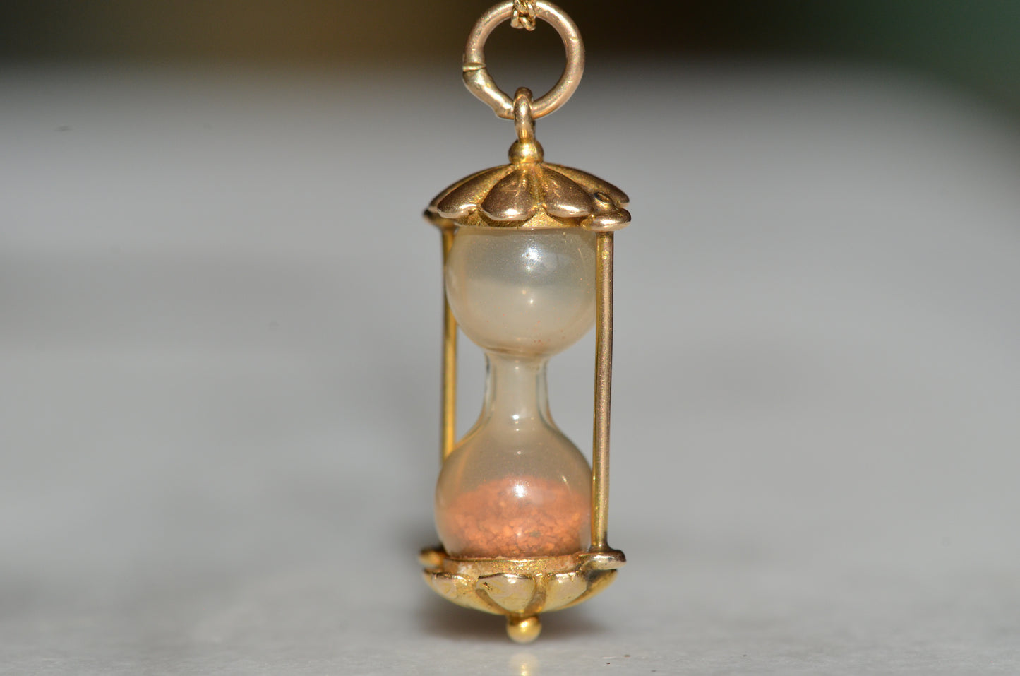 Vintage Mid Century Hourglass Charm