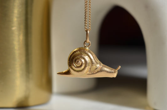 Charming Vintage Snail Pendant