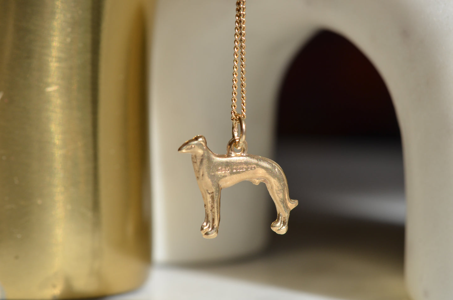 Midcentury Greyhound Charm