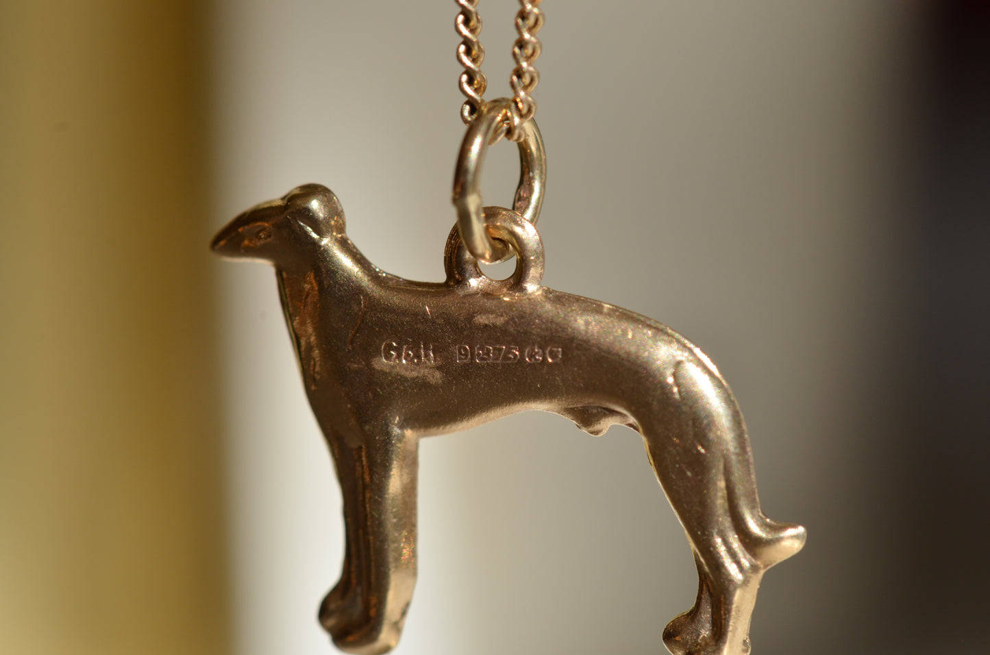 Midcentury Greyhound Charm
