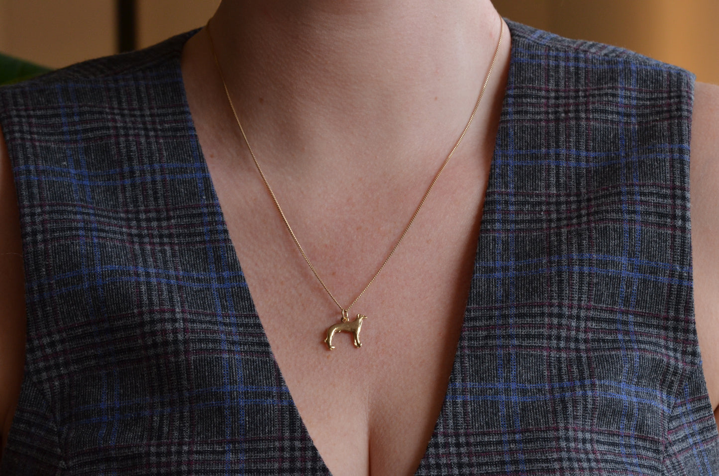 Midcentury Greyhound Charm