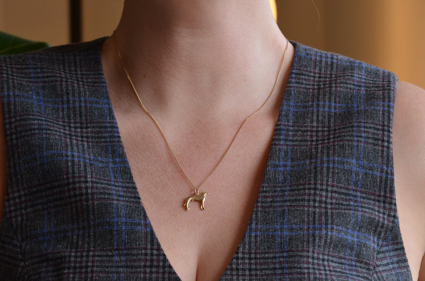 Midcentury Greyhound Charm