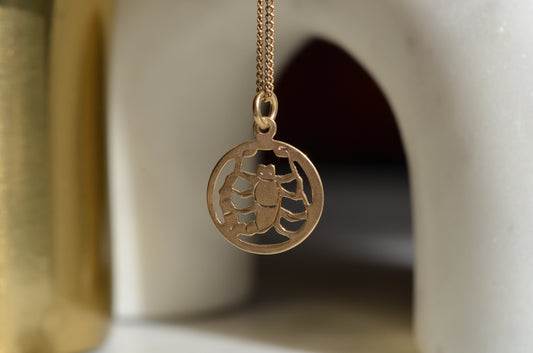 Cutout Vintage Scorpio Charm