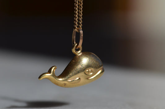 Charming Vintage Whale Pendant