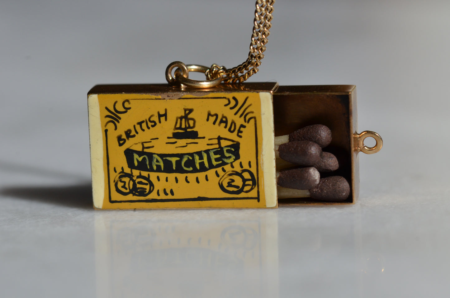 Blazing Mid Century Matchbox Charm