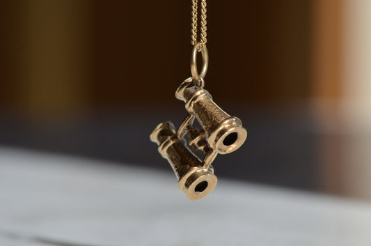 Delightful Miniature Binoculars Charm