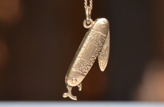 Engraved Vintage Multitool Charm