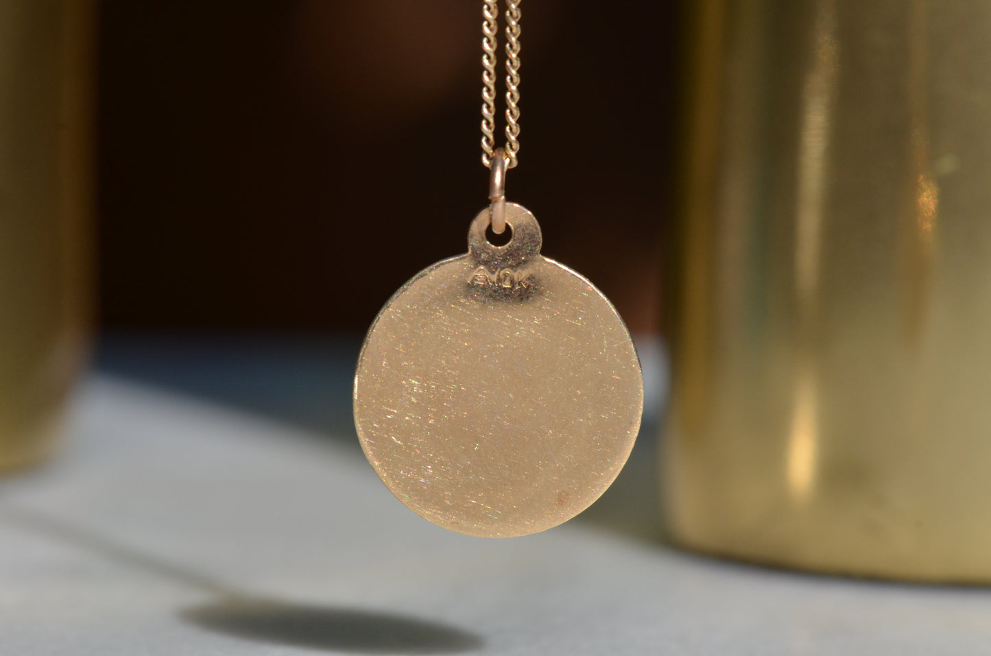 Fluted Scorpio Medallion Charm