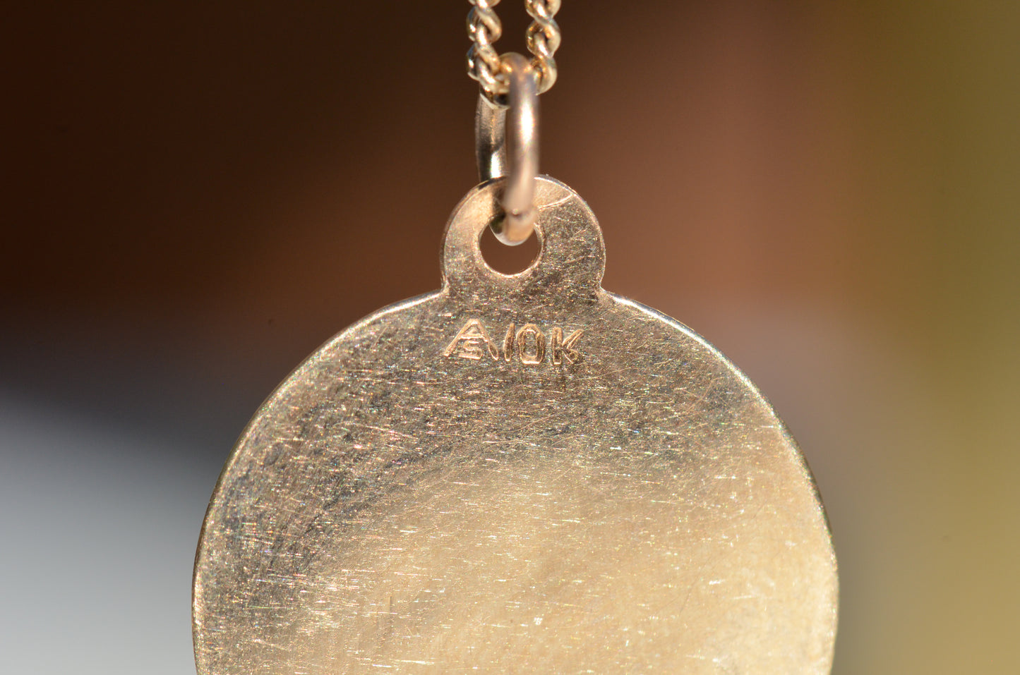 Fluted Scorpio Medallion Charm