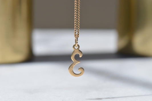 Dainty "E" Charm 2