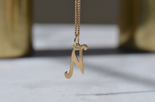Cursive N Charm